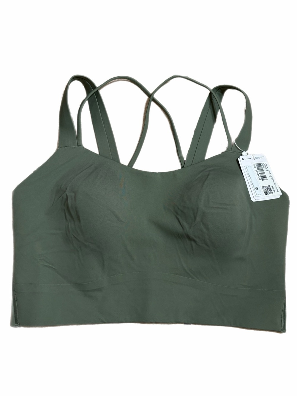 NWT Lululemon Like a Cloud Longline Bra *D/DD Cup (Willow Leaf) Size 8